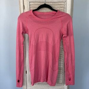 Lululemon Swiftly Tech Long-Sleeve Shirt - Pink